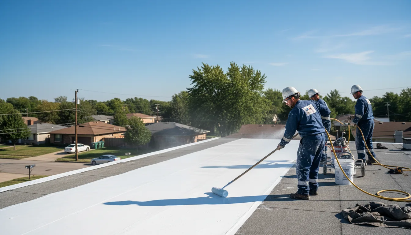 Commercial roof coating in Canones, NM near me